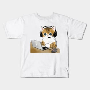 Dont Worry Im From Tech Support Mofu Sand Cat Kids T-Shirt